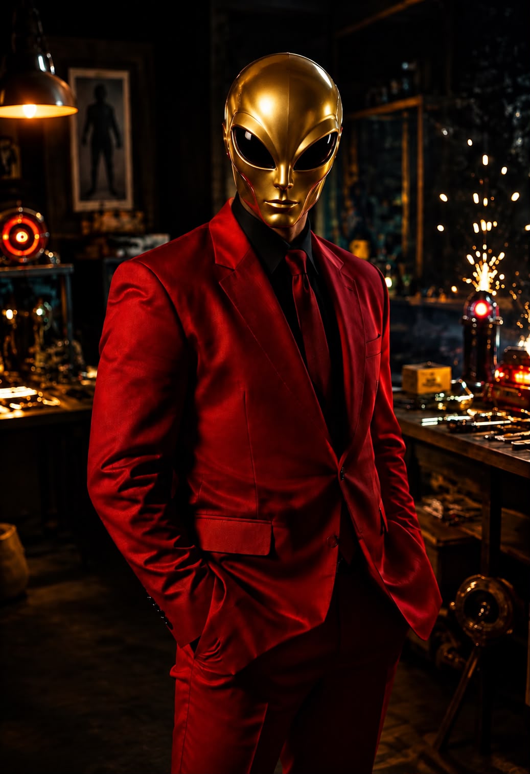 Forge, the inventor, gold mask